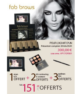 Présentoir 20 kits DUO - fab brows